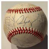 Kirby Puckett and 1992/93 Minnesota Twins Team Signed Baseball - Tapani, Knoblauch, Hrbek, Kelly - 34 Signatures
