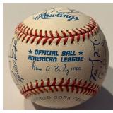 Minnesota Twins Twinsfest Signed Baseball - AJ Pierzynski, Tom Kelly,  Gladden, Steinbach, Smalley  - 21 Signatures