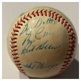 Vintage Minnesota Twins Signed Baseball - Zoilo Versalles (full auto), Tony Oliva (early auto), Battey, Pascual - 15 Signatures