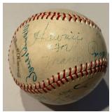 Vintage Minnesota Twins Signed Baseball - Zoilo Versalles (full auto), Tony Oliva (early auto), Battey, Pascual - 15 Signatures