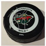 Hnat Domenichelli Signed Minnesota Wild Hockey Puck