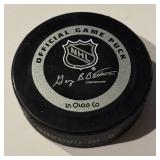 Hnat Domenichelli Signed Minnesota Wild Hockey Puck