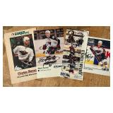 4 Minnesota Wild Signed Hockey Photos - Stoner, Parrish, Leopold, Bonin