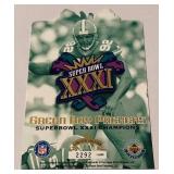 Green Bay Packers Limited Edition /5,000 Super Bown XXXI Champions Card