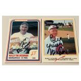 Wally The Beerman and Ray Yyour Favorite Vendor Signed Cards