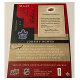 Johnny Bower Signed 2008 Upper Deck Masterpieces Hockey Card