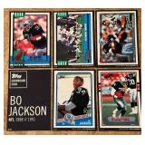 Bo Jackson RARE! Only 99 Made 2015 Topsp Cardboard Icon 5 Card Football Set Numbered 19/99