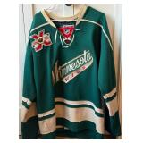 Minnesota Wild Backstrom Hockey Jersey Sixe 52 NHL Reebok Replica w/ 10 Year Anniversary Patch