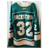 Minnesota Wild Backstrom Hockey Jersey Sixe 52 NHL Reebok Replica w/ 10 Year Anniversary Patch