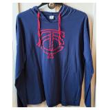 Minnesota Twins Size XL Lightweight Hooded Shirt