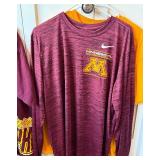 (4) University of Minnesota T-Shirts and Long Sleeved Shirt Size XL