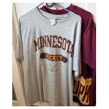 (4) University of Minnesota T-Shirts and Long Sleeved Shirt Size XL