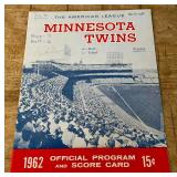 1962 Minnesota Twins Official Program Signed by Camilo Pascual - July 21st vs. Baltimore Orioles w/ Hamm