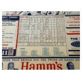 1964 Minnesota Twins Official Program vs. Detroit Tigers w/ Hamms Advertisement