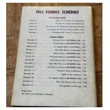1964 Minnesota Vikings Official Media Guide Signed By Paul Flatley