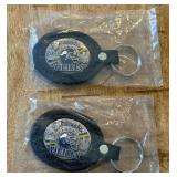 (2) New Minnesota Vikings Football NFL Keychains