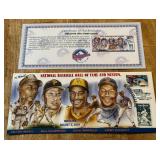 2001 MLB Hall of Fame Induction Stamp Cachet - Stamped w/ Kirby Puckett and Dave Winfield