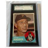 1963 Topps #239 Harvey Haddix SGC 5 / 60 EX Vintage Baseball Card