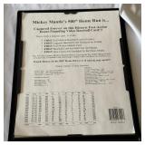 Vintage Wilson Baseball Glove Advertisement Framed w/ Banks, McCovey, Fox, Allison