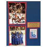 1980 Team USA Winter Olympics Hockey Mirafle on Ice Matted Photo Piece