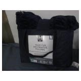 Faux fur decorative pillow set...