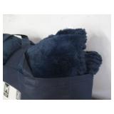 Faux fur decorative pillow set...