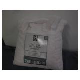Faux fur decorative pillow set...