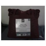 Faux fur decorative pillow set...