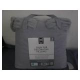 Faux fur decorative pillow set...