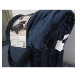 King size faux fur comforter set...