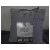 Faux fur decorative pillow set...