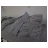 Faux fur decorative pillow set...