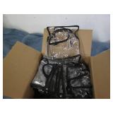 25 Small clear vinyl zippered purse...