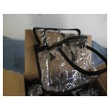 25 Small clear vinyl zippered purse...