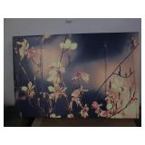 Stretched canvas art on wood frame...