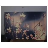 Stretched canvas art on wood frame...