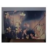 Stretched canvas art on wood frame...