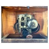 Waterbury Clock Co. Mantel Clock - Marbleized Finish, Brass Bezel