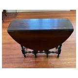 Single Drawer Drop-Leaf Gate Leg Table
