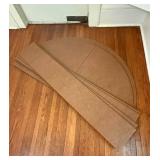 Extendable Oval Dining Table - Dark Wood Finish with Multiple Removable Leaves