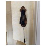 Antique Decor Set: Iron Wall Sconce, Rustic Lantern, Carved Tile Panel, Wooden Plaque