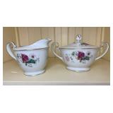 Noritake Gardenia 3056 Sugar & Creamer Set - 2-Piece, Japan