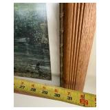 Framed Landscape Print - Riverside Cottage with Trees