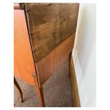 Oak Secretary Desk with Drop-Front Writing Surface & Interior Cubby Storage