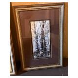 Signed Framed Tree Landscape Prints (Lot of 3)