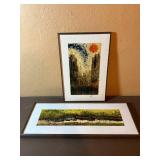 Framed Cityscape Prints - Urban Skyline Duo (Lot of 2)