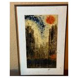 Framed Cityscape Prints - Urban Skyline Duo (Lot of 2)