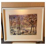 Autumn Forest Landscape Painting - Framed, Signed
