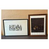 Framed Religious Art Prints  (Lot of 2)