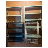 Industrial Metal Shelving Units (Lot of 4)